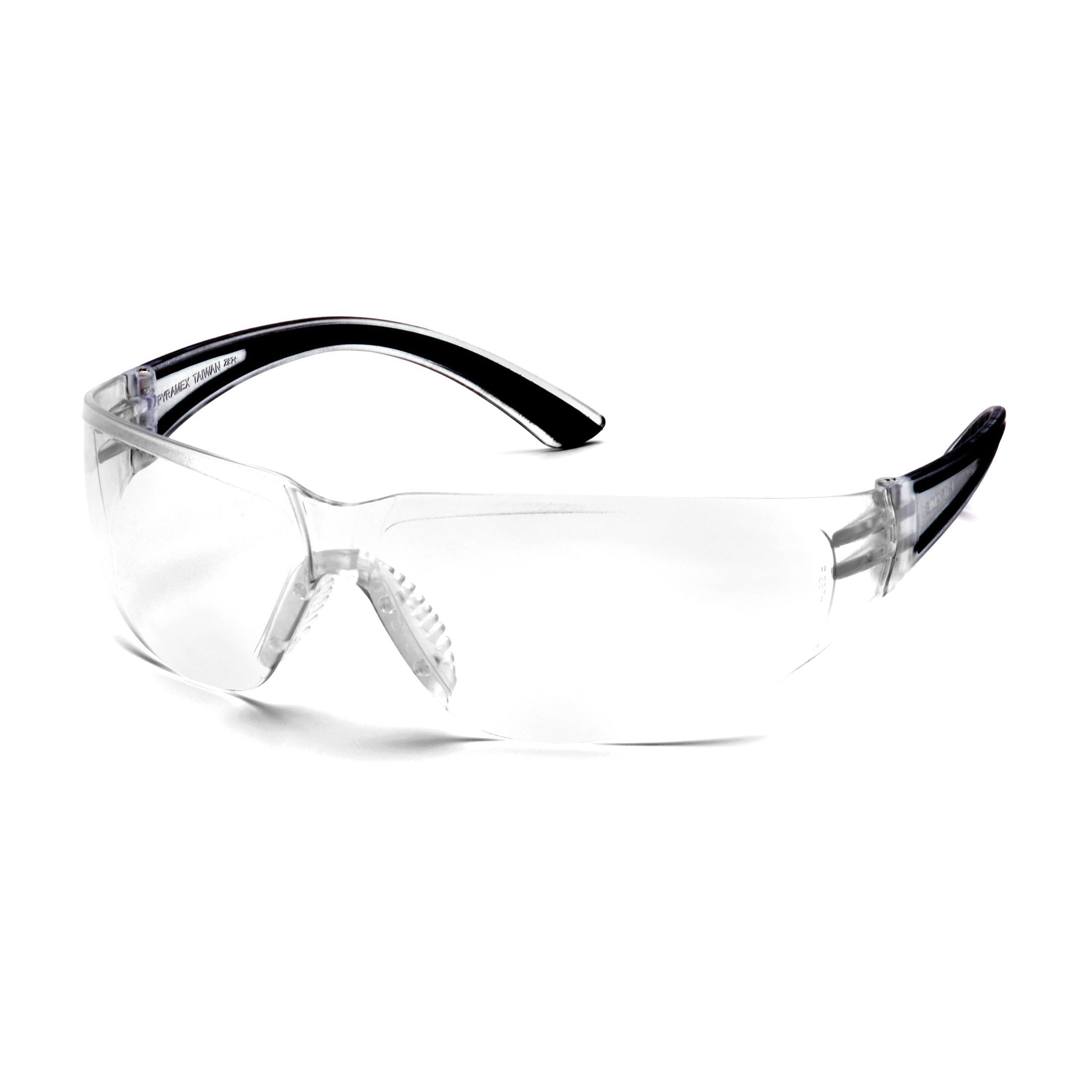 Pyramex Cortez SB3610ST Safety Eyewear, H2X Anti-Fog, Clear Lens, Black, Polycarbonate Lens, ANSI Z87.1, CE EN166