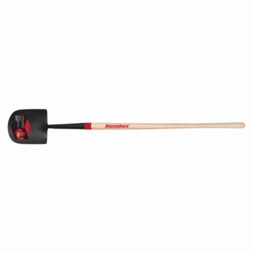 Razor-Back 40139 Caprock Round Point Shovel, Steel Blade, 48 in Handle Length, Hardwood Handle