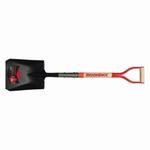 Razor-Back 42101 Square Point Shovel With Tab Socket, Tempered Steel Blade, 30 in Handle Length, Hardwood Handle