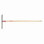 Razor-Back 63111 Heavy Duty Level Head Rake, 16 Tines, Forged Steel, Hardwood Handle