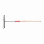 Razor-Back 63125 Asphalt Rake, 14 Tines, Forged Steel, Hardwood Handle