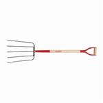 Razor-Back 73145 Barley Fork, 5 Tines, Forged Steel Tine, Hardwood Handle