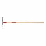 Razor-Back 63112 Steel Level Head Rake, 14 Tines, Steel, Wood Handle