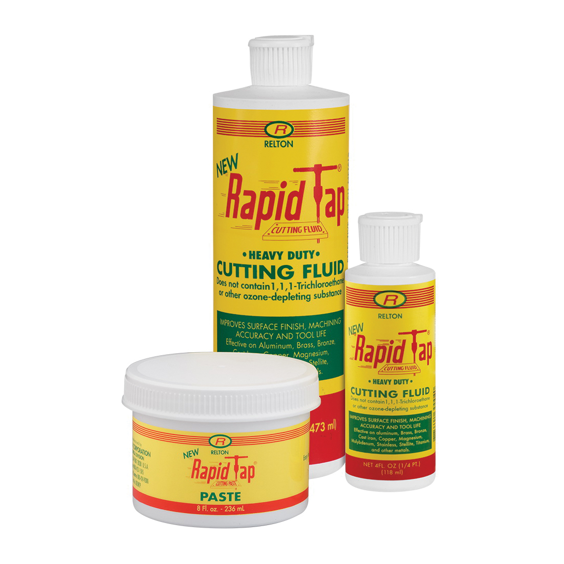 Relton Rapid Tap 01G-NRT Heavy Duty Grinding Fluid, 1 gal Bottle, Mild Petroleum, Oily Liquid, Amber
