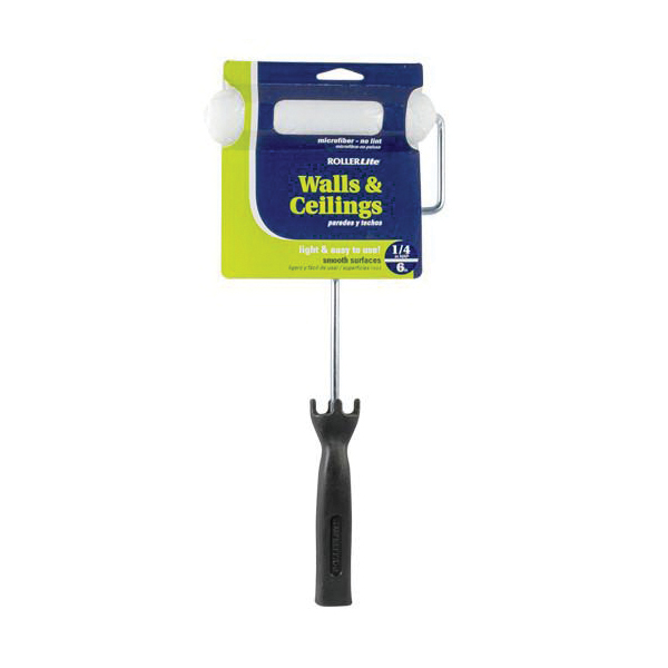 ROLLERLite 614-WV038 Mini Roller Cover Assembly With Single Wire Frame, 3/8 in Nap, 6-1/2 in L, Semi-Smooth