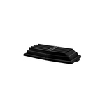 Rubbermaid FG102800BLA Hinged Domed Lid, For Use With 1011, 1013 Tilt Truck, Black, 31.8 in W x 61 in D