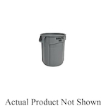 Rubbermaid BRUTE FG262000BLUE Utility Waste Container Without Lid, 20 gal Capacity, Round, 19.4 in Dia, 22.9 in H, Plastic, Blue