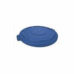Rubbermaid BRUTE FG263100BLUE Container Lid, Round Container, Plastic, Blue, 24.21 in L x 22.409 in W