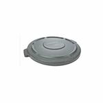 Rubbermaid BRUTE FG263100GRAY Container Lid, Round Container, Plastic, Gray, 24.21 in L x 22.409 in W
