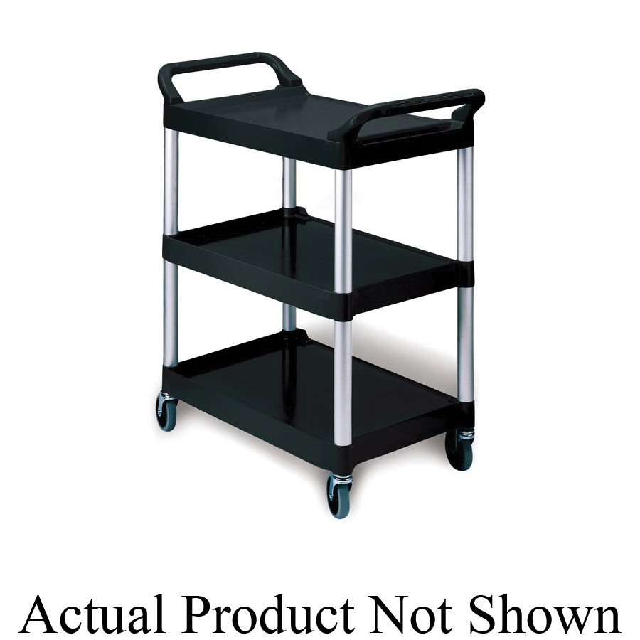 Rubbermaid FG342488RED 3424-88 Utility Cart With 4 in Dia Swivel Casters, 33.6 in L x 18.6 in W x 37.8 in H, 200 lb Load, Red