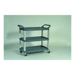 Rubbermaid FG409100GRAY Open Sided Utility Cart, 40.6 in L x 20 in W x 37.8 in H, 300 lb Load, Gray