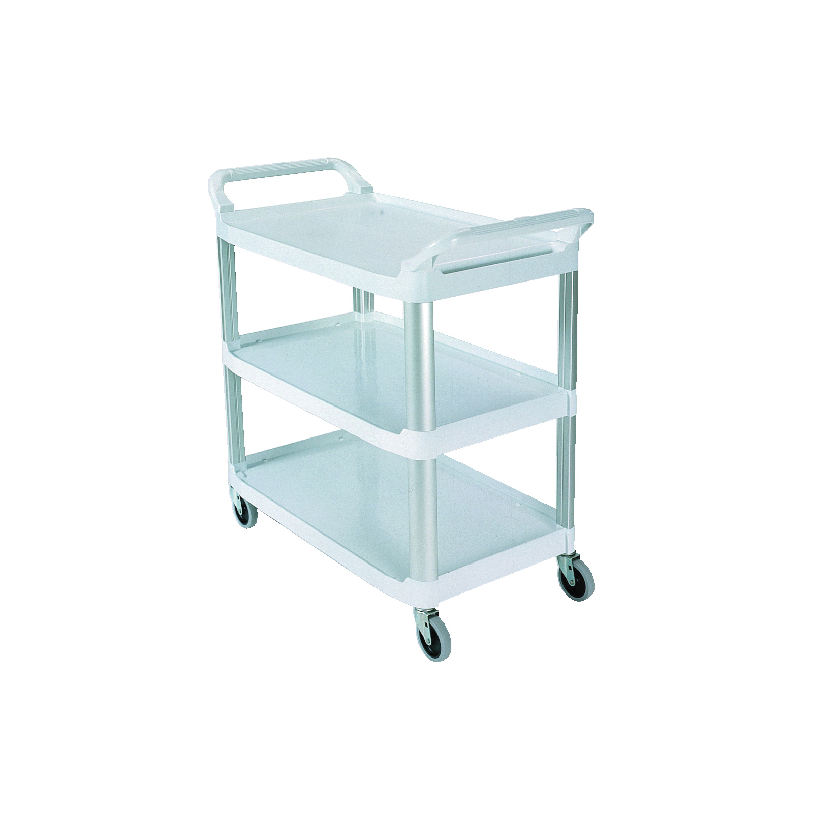 Rubbermaid FG409100OWHT Open Sided Utility Cart, 40.6 in L x 20 in W x 37.8 in H, 300 lb Load, White