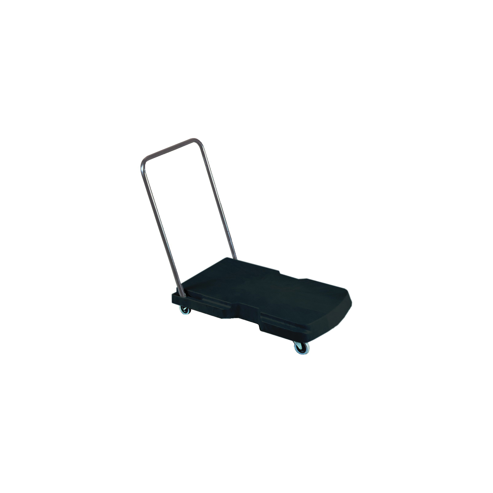Rubbermaid FG440000BLA 4400 Triple Utility Duty Trolley, 250 lb Load, 32-1/2 in L x 20-1/2 in W, HDPE Solid Platform