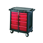 Rubbermaid FG773488BLA 7734-88 Mobile Work Center, 32.6 in L x 19.9 in W x 33-1/2 in H, 250 lb Load, Black