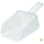 Rubbermaid FG9F7500CLR 9F75 Bouncer Multi-Purpose Contour Scoop, 32 oz, 10.8 in L x 4.8 in W Bowl, Polycarbonate Glass