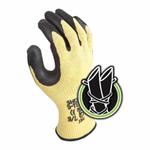 S-TEX S-TEX303L-09 Cut Resistant Gloves, L/SZ 9, Latex/Natural Rubber Coating, Hagane Coil, Knit Wrist Cuff, Resists: Abrasion, Cut and Puncture, ANSI Cut-Resistance Level: A6