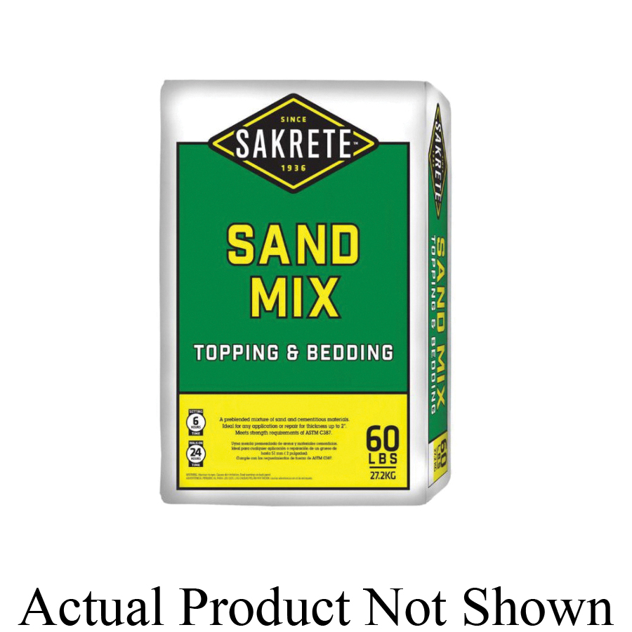 Sakrete 65200400 High Strength Sand Mix, 80 lb Bag, Gray