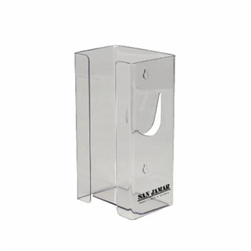San Jamar G0803 Disposable Glove Dispenser, High-Grade Flexible Plexiglass, Clear