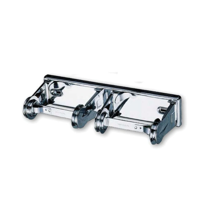 San Jamar R260XC Locking Toilet Tissue Dispenser, (2) Standard Rolls Capacity, Steel