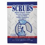 SCRUBS 42201 Hand Cleaner Towel, 1 Towel, Polypropylene, Blue/White