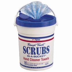 SCRUBS 42272 Heavy Duty Hand Cleaner Towel, 72 Towels, Polypropylene, Blue/White
