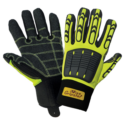 Vise Gripster High-Visibility Reinforced Abrasion Resistant Gloves with TPU Impact Protection 10(XL)
