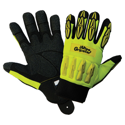 Vise Gripster High-Visibility Reinforced TPU Impact Resistant Gloves - LIMITED STOCK 10(XL)