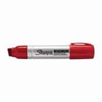 Sharpie Magnum 44002 Permanent Marker, Red Ink, 5/8 in Chisel Tip, Aluminum Barrel