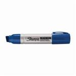 Sharpie Magnum 44003 Permanent Marker, Blue Ink, 3/4 in Chisel Tip, Aluminum Barrel