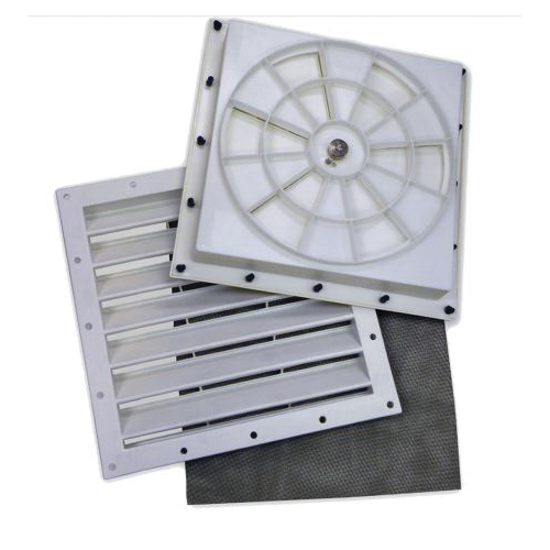 ShelterLogic 11300 Autovent Automatic Shelter Vent Kit, 40 in W Entrance Bottom, Plastic, White