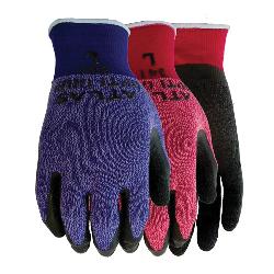 Atlas by Showa Best 341-S Thin Lizzy Breathable General Purpose Gloves, Coated, S/SZ 6, Natural Rubber Latex Palm, 13 ga Nylon, Black/Gray, Snug Knit Wrist Cuff, Natural Rubber Latex Coating, Resists: Abrasion, Cut, Puncture, Snag and Water, Natural Thumb