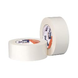 Shurtape 100765 DF 65 General Purpose Double Coated Tape, 33 m L x 24 mm W, 5 mil THK, Rubber Based Adhesive, Flat Paper Backing, Natural White
