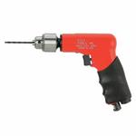 Sioux 1410 Pistol Grip Drill, 1/4 in 3-Jaw/Key Chuck, 0.33 hp, 90 psi, 6.3 in OAL, 10 cfm Short Run Air Consumption