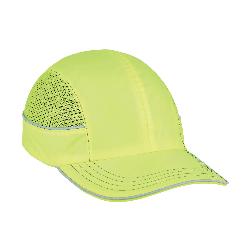 Skullerz 23335 8950 Impact-Resistant Long Brim Bump Cap, Lime, Hi-Viz Polyester/Nylon, EN 812