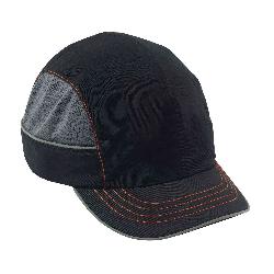 Skullerz 23340 8950 Impact-Resistant Small Brim Bump Cap, Black, Hi-Viz Polyester/Nylon, EN 812