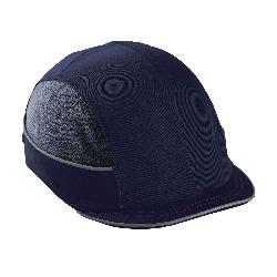 Skullerz 23341 8950 Impact-Resistant Micro Brim Bump Cap, Navy, Hi-Viz Polyester/Nylon, EN 812