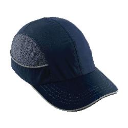 Skullerz 23345 8950 Impact-Resistant Long Brim Bump Cap, Navy, Hi-Viz Polyester/Nylon, EN 812