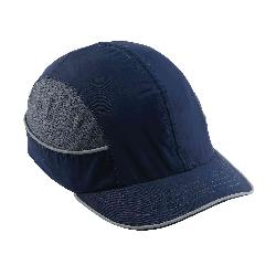 Skullerz 23347 8950XL Impact-Resistant Short Brim Bump Cap, Navy, Nylon, EN 812