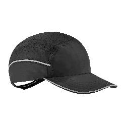 Skullerz 23367 8955 Lightweight Long Brim Bump Cap Hat, Black, HDPE, EN 812-2012