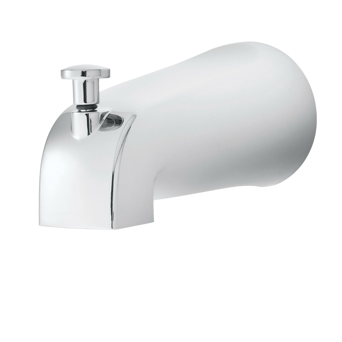 Speakman S-1556 Non-Diverter Tub Spout, 1/2 in NPT Copper Slip-Fit, Solid Metal, Polished Chrome, Import, Commercial