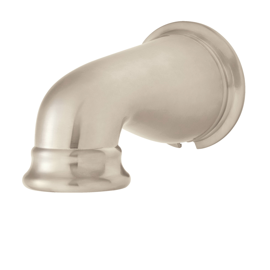 Speakman S-1559-BN Alexandria Non-Diverter Tub Spout, For Use With Shower and Tub, 1/2 in NPT Copper Slip-Fit, Solid Metal, Brushed Nickel, Import, Commercial