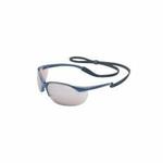 Sperian by Honeywell 11150904 Vapor Lightweight Safety Eyewear, Anti-Scratch, Silver Mirror Lens, Wrap Around Frame, Metallic Blue, Nylon Frame, Polycarbonate Lens, ANSI Z87.1-2010, CSA Z94.3, AS/NZS 1337