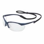 Sperian by Honeywell 11150905 Vapor Lightweight Safety Eyewear, Fog-Ban Anti-Fog, Clear Lens, Wrap Around Frame, Metallic Blue, Nylon Frame, Polycarbonate Lens, ANSI Z87.1-2010, CSA Z94.3, AS/NZS 1337