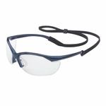 Sperian by Honeywell 11150906 Vapor Lightweight Safety Eyewear, Fog-Ban Anti-Fog, Gray Lens, Wrap Around Frame, Metallic Blue, Nylon Frame, Polycarbonate Lens, ANSI Z87.1-2010, CSA Z94.3, AS/NZS 1337