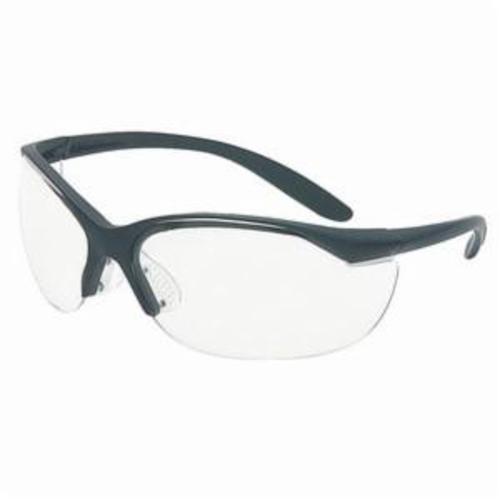 Sperian by Honeywell 11150910 Vapor II Dual Lens Safety Eyewear, Anti-Scratch, Clear Lens, Wrap Around Frame, Black, Nylon Frame, Polycarbonate Lens, ANSI Z87.1-2010, CSA Z94.3
