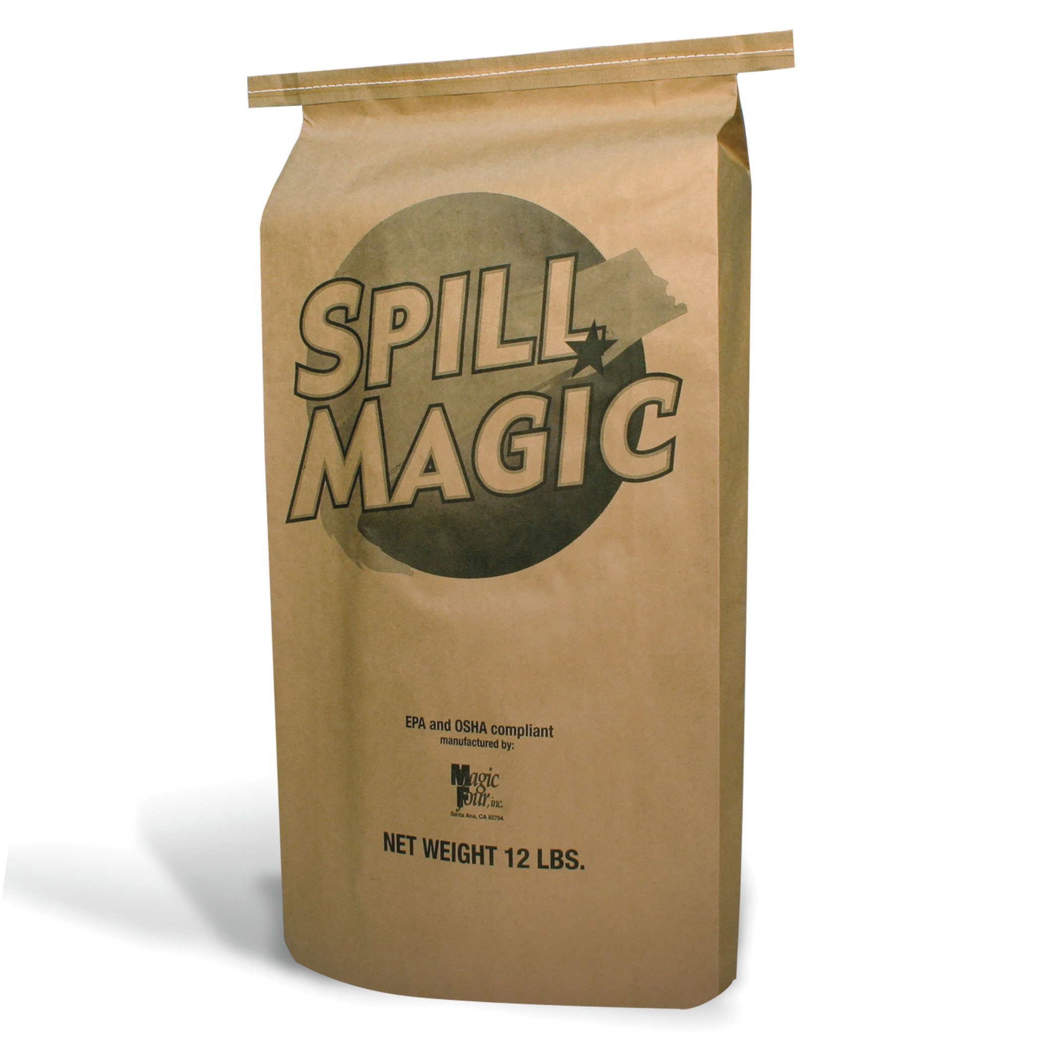 Spill Magic SM102B Lightweight Absorbent Powder, 12 lb Bag, Fluids Absorbed: Universal