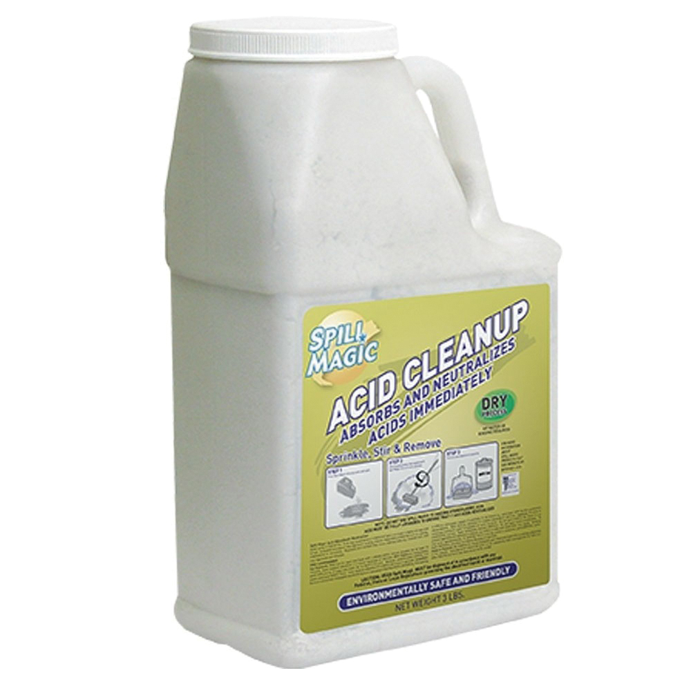 Spill Magic SM202DBAN Acid Neutralizer, 5 lb Bottle, Hydrofluoric Acid, Liquid