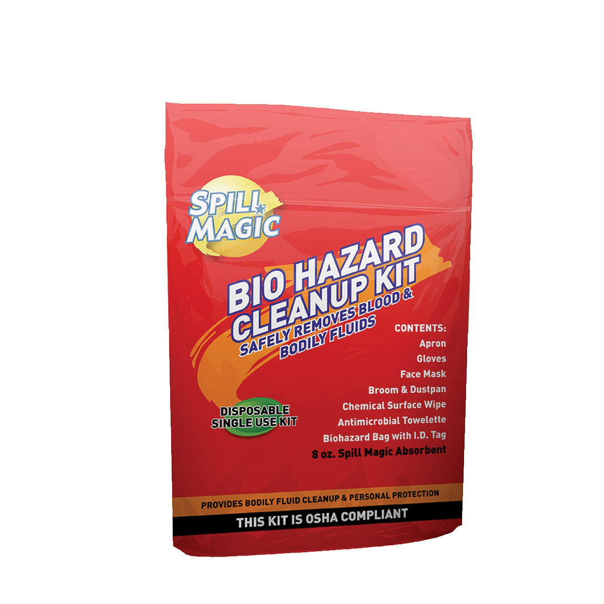 Spill Magic SM-BIOHAZARD Biohazard Clean Up Kit, Fluids Absorbed: Blood, Spit, Urine and Vomit