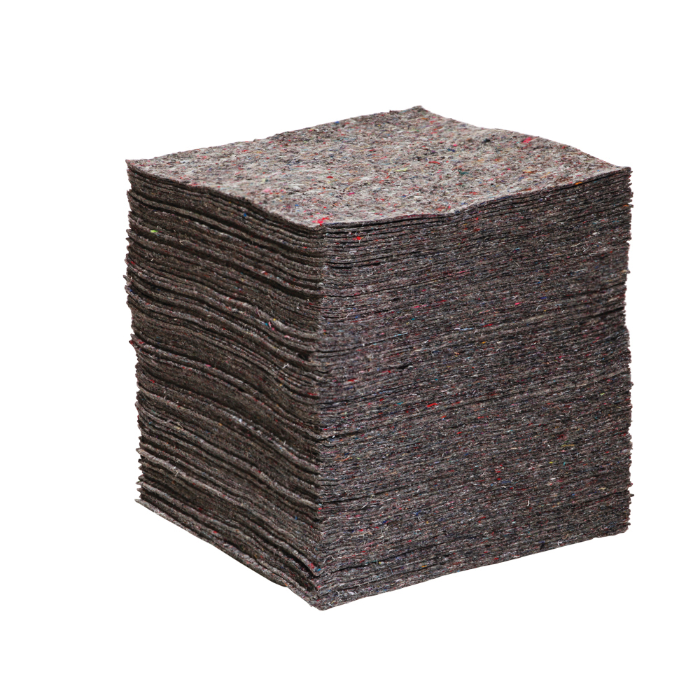 SpillTech RRUGP100H Tuff Rug Heavyweight Universal Recycled Mat Pad, 18 in L x 18 in W, 31.8 gal Absorption, Acrylic Fiber/Polyester