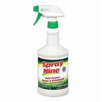 Spray Nine 26832 MP Series Multi-Purpose Cleaner and Disinfectant, 32 oz Bottle, Citrus Odor/Scent, Clear, Liquid Form